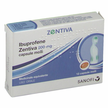 Ibuprofene 200 mg Zentiva 12 Capsule Molli 