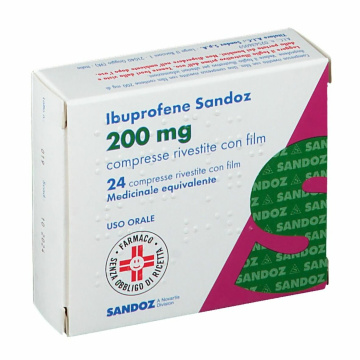 Ibuprofene 200 mg sandoz 24 compresse rivestite