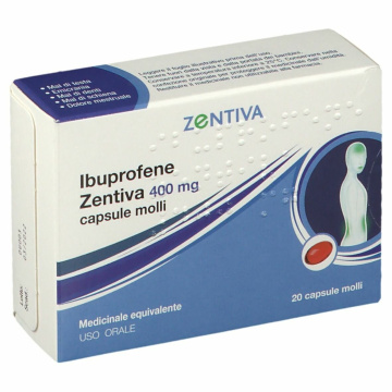 Ibuprofene 400 mg zentiva 20 capsule molli 