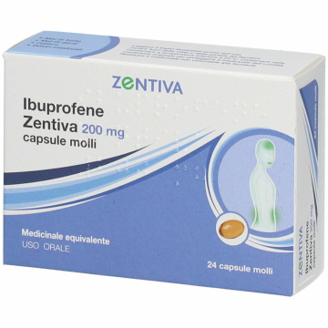 Ibuprofene 200 mg zentiva 24 capsule molli 