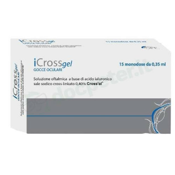 Icross gel monodose lubrificante 15 oftioli