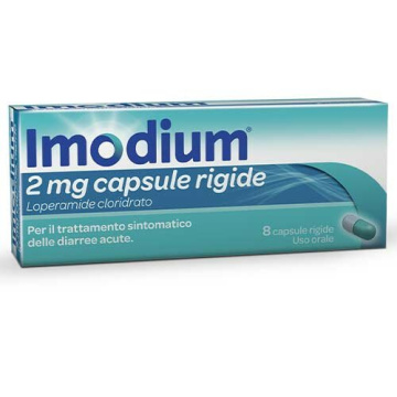 Imodium Capsule da 2 mg Contrasta la Diarrea 8 pezzi