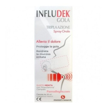 Infludek gola tripla azione spray orale gusto menta 30 ml