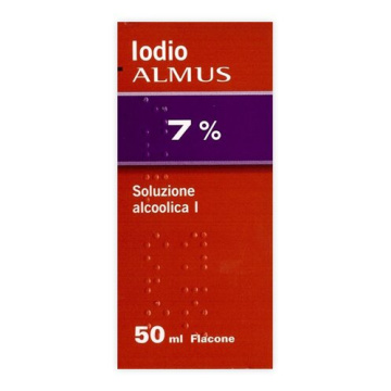 Iodio soluzione alco i (almus) soluzione alcolica 50 ml 7% + 5%