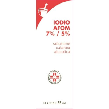 Iodio soluzione alcolica disinfezione cutanea 7%/5%