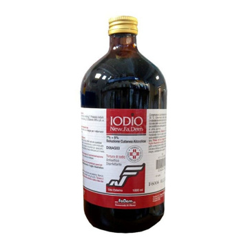 Iodio soluzione alcolica i (new.fa.dem.) soluzione cutanea 1.000ml 7% + 5%