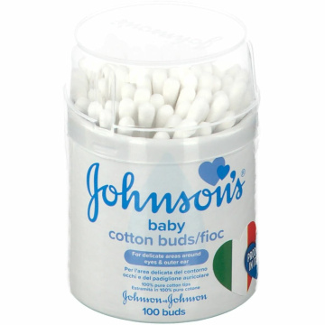 Johnsons baby cotton fioc bastoncini cotonati 100 pezzi