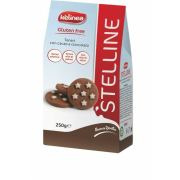 Kelinea stelline biscotti con cacao e cioccolato senza glutine 250 g
