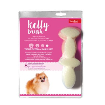 Kelly brush spugnetta abrasiva per cani di taglia piccola 16pezzi
