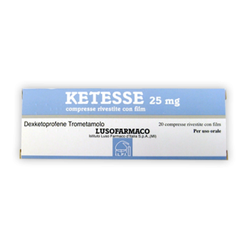 Ketesse 25 mg antidolorifico 20 compresse rivestite