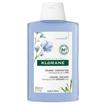 Klorane Shampoo Volumizzante al Lino Bio Capelli Sottili 200 ml