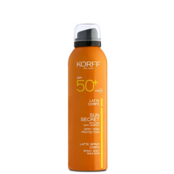 Korff Latte Solare Spray Corpo SPF 50+ Protezione Molto Alta 200 ml