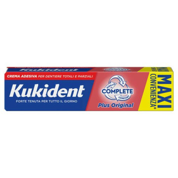 Kukident Complete Plus Original Crema Adesiva Gusto Menta Light 65 g