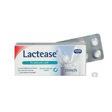 Lactease 4500 fcc aroma menta 30 compresse masticabili