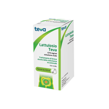 Lattulosio Teva 670 mg/ml Lassativo Sciroppo 200 ml