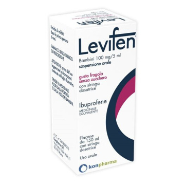 Levifen orale sospensione 150 ml 100 mg/5 ml gusto fragola senza zucchero
