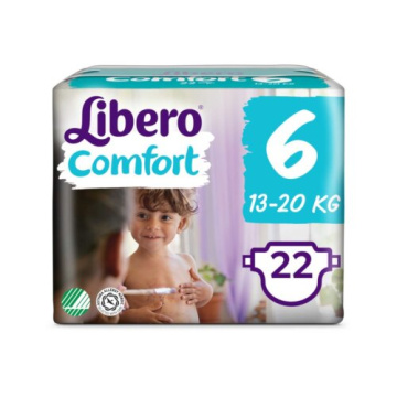Libero comfort 6 pannolino per bambino taglia 13-20 kg 22 pezzi
