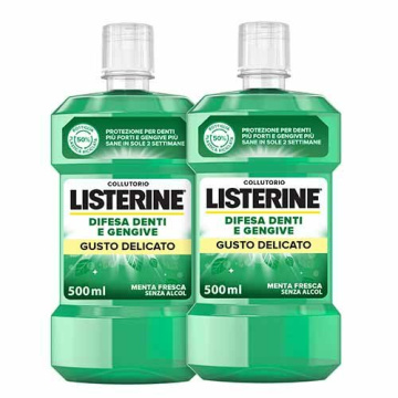 Listerine Difesa Denti e Gengive Collutorio Delicato 2 x 500 ml