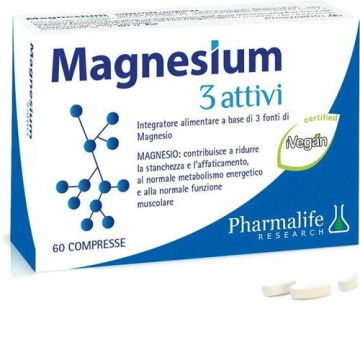 Magnesium 3 attivi Stanchezza e Affaticamento 60 Capsule 