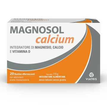 Magnosol Calcium Integratore Calcio Magnesio Vitamina D 20 Bustine