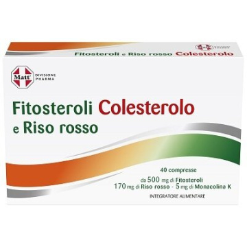 Matt divisione pharma fitosteroli e riso rosso colesterolo 40 compresse