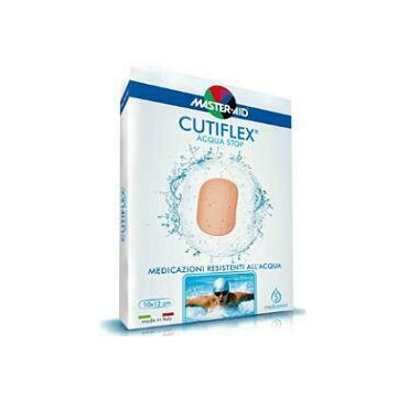Medicazione autoadesiva trasparente impermeabile master-aidcutiflex 10,5x20 5 pezzi