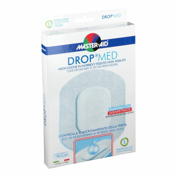 Master-Aid Drop Med Medicazione compressa autoadesiva 10x12 5 pezzi