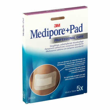 Medicazione medipore+pad 10x10cm 5pezzi