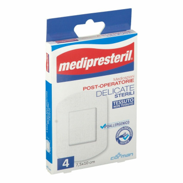 Medicazione medipresteril post operatoria delicata sterile 7,5x10 4 pezzi