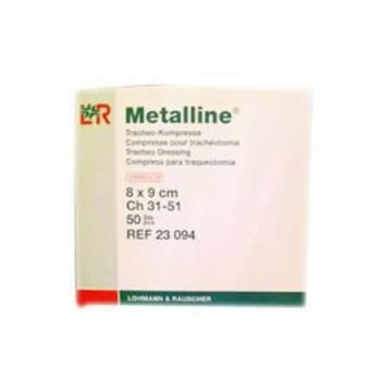 Medicazione tracheostomia metalline sterile 8x9cm 50 pezzi