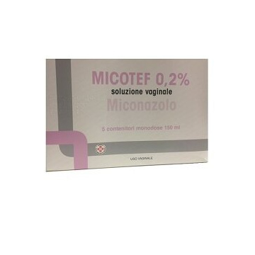 Micotef 0,2% soluzione vaginale 5 flaconi 150 ml