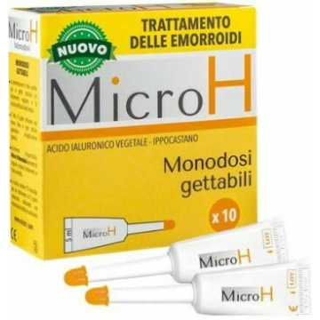 Micro h gel emorroidario monodose 10 pezzi