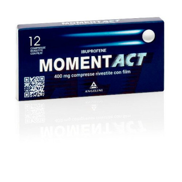 Moment Act 400 mg Ibuprofene Antidolorifico 12 Compresse Rivestite