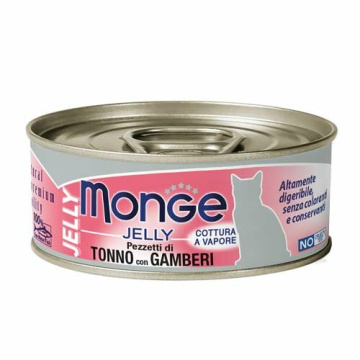 Monge Jelly Quality Cat Pezzetti di Tonno e Gamberi 80g