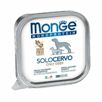 Monge Monoprotein Dog  Solo Carne di Cervo 150g