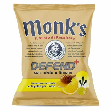 Monks caramelle defend miele limone 46 g