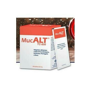 Mucalt tc-600 benessere vie respiratorie 20 bustine 4g