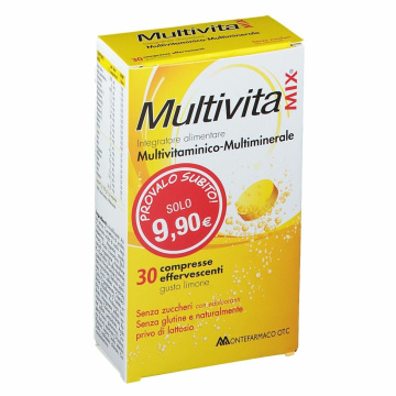 Multivitamix effervescente senza zucchero e senza glutine 30cpr 