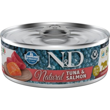 N&d cat natural tuna & salmon 80 g