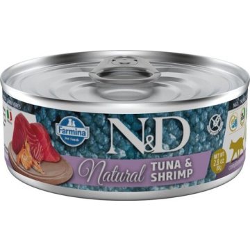 N&d cat natural tuna & shrimp 80 g