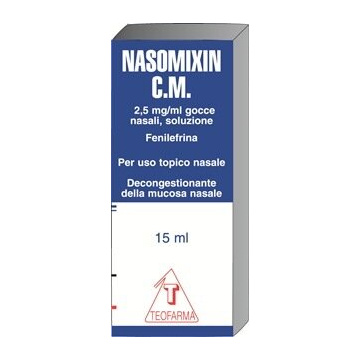 Nasomixin 2,5 mg/ml c.m. decongestionante nasale gocce 15 ml 