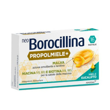 Neoborocillina propolmiele+ miele/eucalipto 16 pastiglie
