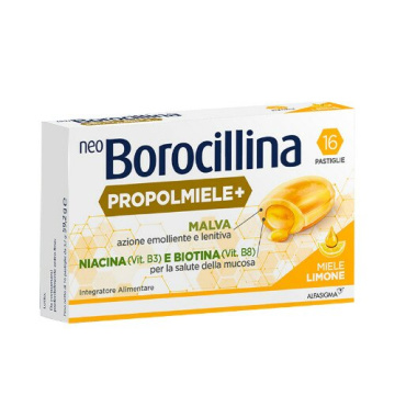 Neoborocillina propolmiele+ miele/limone 16 pastiglie