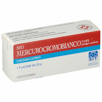 Neomercurocromo bianco uso esterno polvere 20 g