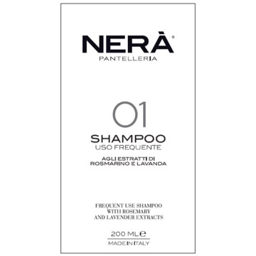 Nera' 01 shampoo uso frequente estratti rosmarino e lavanda 200 ml