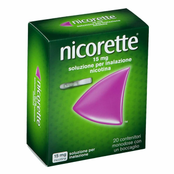Nicorette 15 mg nicotina inhaler 20 flaconi monodose 