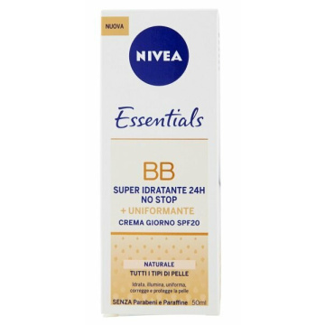 Nivea Essentials BB Super Idratante Uniformante Crema Viso Giorno Naturale SPF 20 50 ml