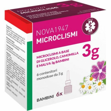 Nova1947 microclismi 3g bambini 6 contenitori monodose