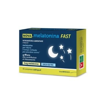 Nova melatonina fast 45 compresse 1mg di melatonina
