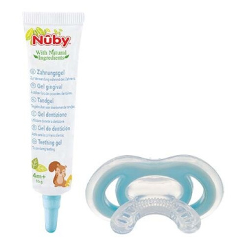 Nuby gum-ez massaggiagengive con copertura igienica